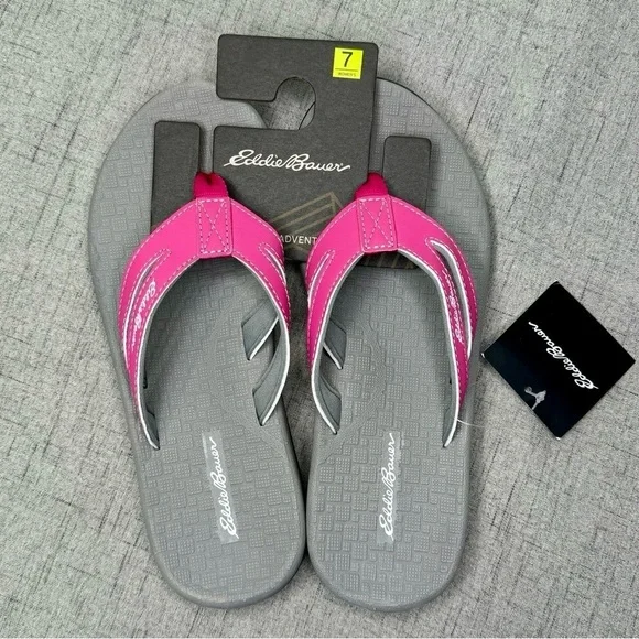 Eddie Bauer Pink Sandals Break Point Flip Flops 7 8 9 10 NWT - Picture 8 of 15